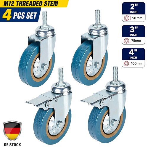 Lenkrollen mit gewindestift - 4x,