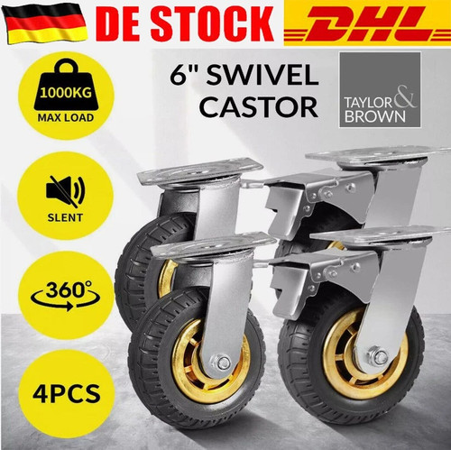 4er set 150mm schwerlastrollen - 150mm,