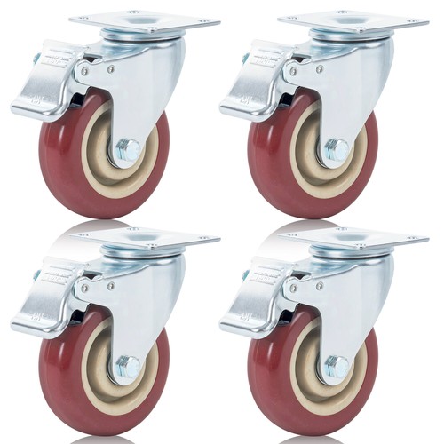 4er set schwerlastrollen mit - set,