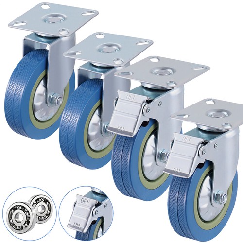 4er set schwerlastrollen mit - set,